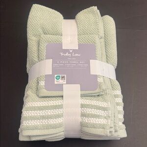 TRULY LOU 100% Cotton 6pc Bath Towel Set - Bokchoy